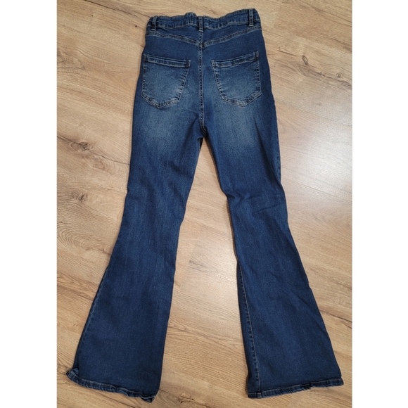 High rise flared ripped blue jeans women's size 5 - Picture 5 of 5